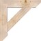 Ekena Millwork Traditional Slat Smooth Bracket w/ Offset Brace, Douglas Fir, 7 1/2"W x 32"D x 32"H BKT0806X32X32TRA06SDF - alternate 3